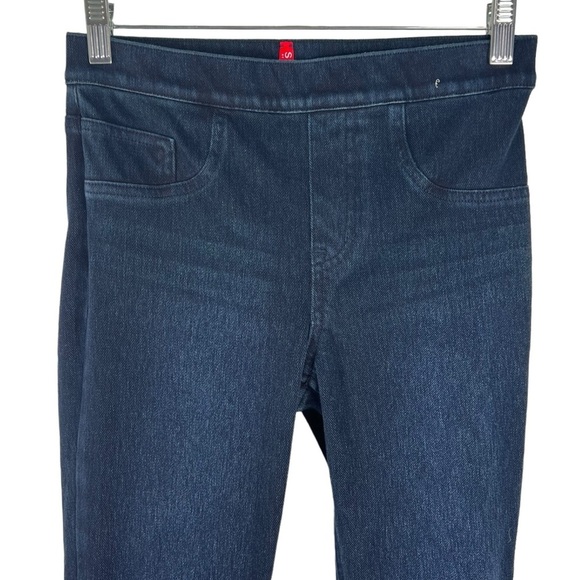 SPANX Dark Wash Pull on Skinny Stretch Denim Size Small - Picture 2 of 8